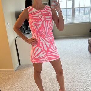 Lilly Pulitzer Callie Shift dress in the Pink Sun Ray Shimmy Shimmy